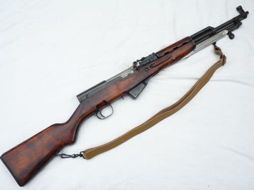 Deactivated Russian SKS-45 semi-automatic carbine with u/folding bayonet, 1950 dated  **SOLD**