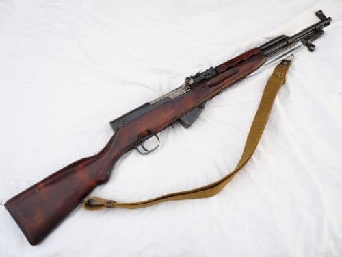Deactivated Russian SKS-45 semi-automatic carbine with u/folding bayonet  SOLD