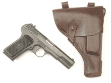 Deactivated Russian Tokarev TT-33 pistol with holster, 1939 dated, early spec