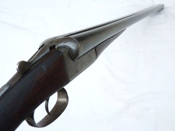 Deactivated S R Jeffery 12-bore boxlock shotgun SOLD