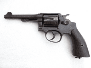 Deactivated Smith and Wesson model 10, New Zealand and US 'flaming bomb' stamped  **SOLD**