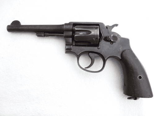 Deactivated Smith and Wesson model 10, New Zealand and US 'flaming bomb' stamped  **SOLD**
