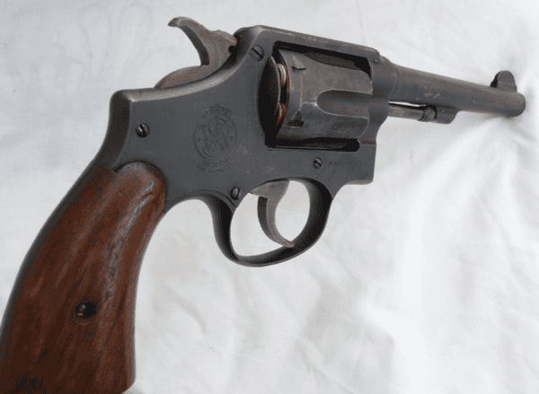 Deactivated Smith and Wesson model 10 Victory revolver, early spec deactivation  **SOLD**