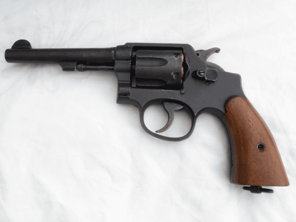 Deactivated Smith and Wesson model 10 Victory revolver, early spec deactivation **SOLD**