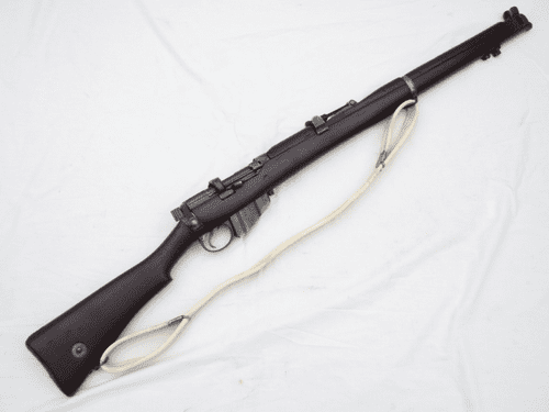 Deactivated SMLE Mk3 rifle Enfield made, dated 1918, mag cut-off, matching numbers **SOLD**