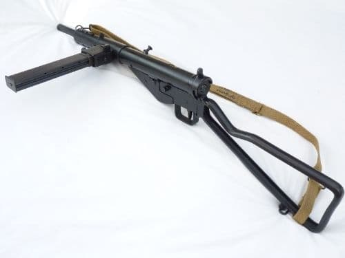 Deactivated Sten mk2 British built submachine gun c/w sling  and sliding cocking-handle SOLD