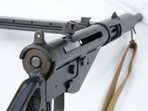 Deactivated Sten mk2 British built submachine gun c/w sling  and sliding cocking-handle SOLD