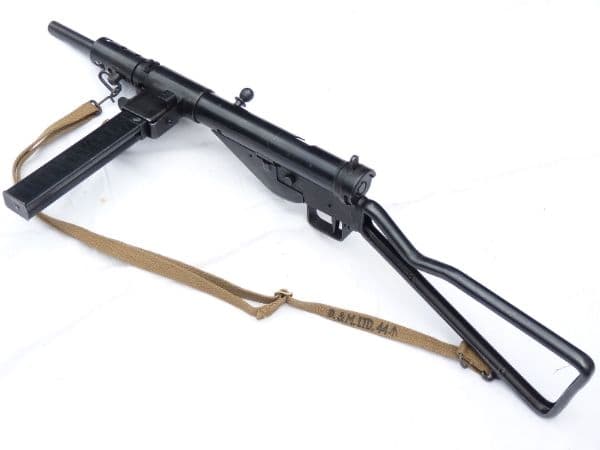 Deactivated Sten mk2 British made submachine gun with sling, sliding cocking handle  **SOLD**