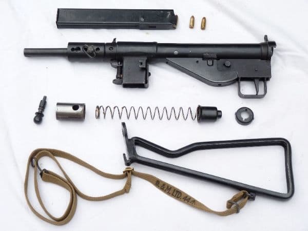 Deactivated Sten mk2 British made submachine gun with sling, sliding cocking handle  **SOLD**