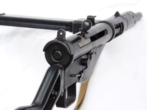 Deactivated Sten mk2 British made submachine gun with sling, sliding cocking handle  **SOLD**
