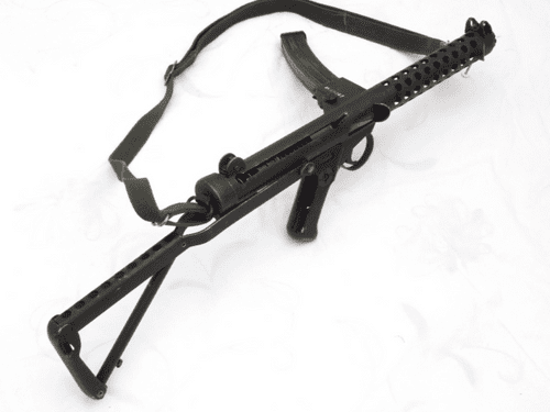 Deactivated Sterling MK4 L2A3 smg 9mm, sliding cocking handle, underfolding stock  **SOLD**