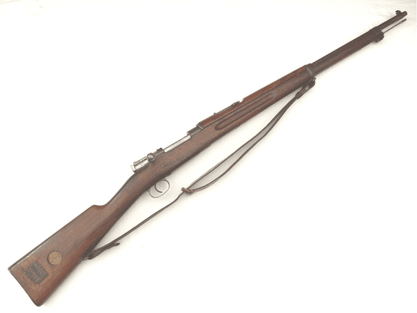 Deactivated Swedish Mauser M1896, 1908 dated, matching s/numbers, early spec