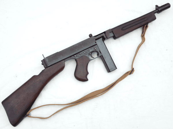 Deactivated Thompson M1928 A1 sub-machine gun, sliding cocking handle  **SOLD**