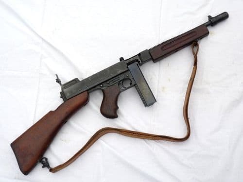 Deactivated Thompson M1928 A1 submachine gun, sliding cocking handle  **SOLD**
