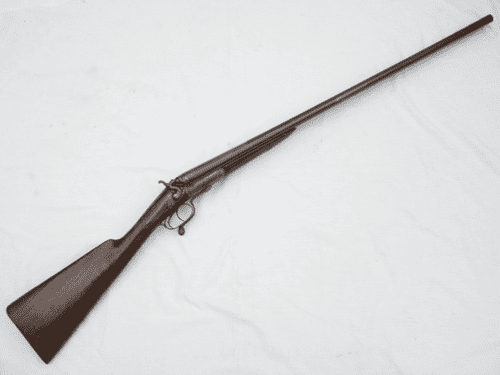 Deactivated W.W. Greener 12-bore hammer shotgun with under-lever breaking  **SOLD**