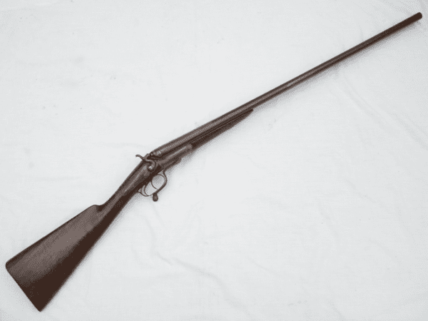 Deactivated W.W. Greener 12-bore hammer shotgun with under-lever breaking  **SOLD**
