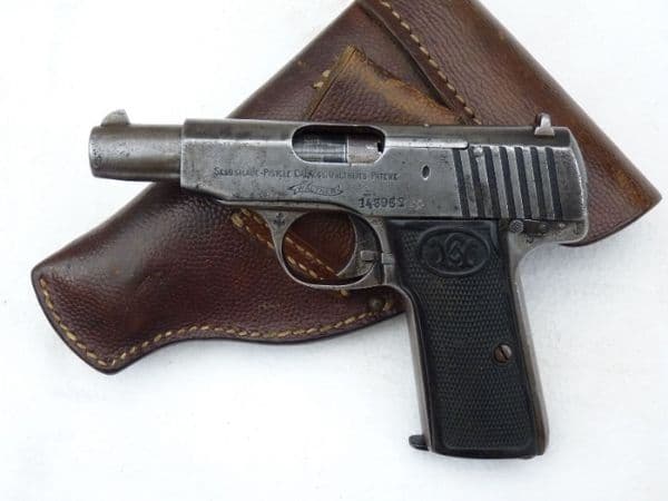 Deactivated Walther Model 4 WW1 issue with 1917 dated holster  **SOLD**