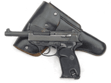 Deactivated Walther P38 9mm pistol dated 1958, with holster and spare mag  **SOLD**