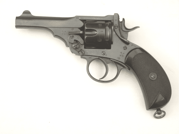Deactivated Webley mk IV revolver 0.455