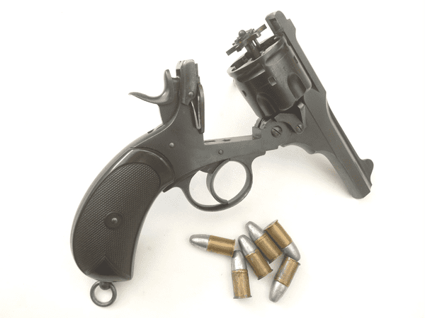 Deactivated Webley mk IV revolver 0.455