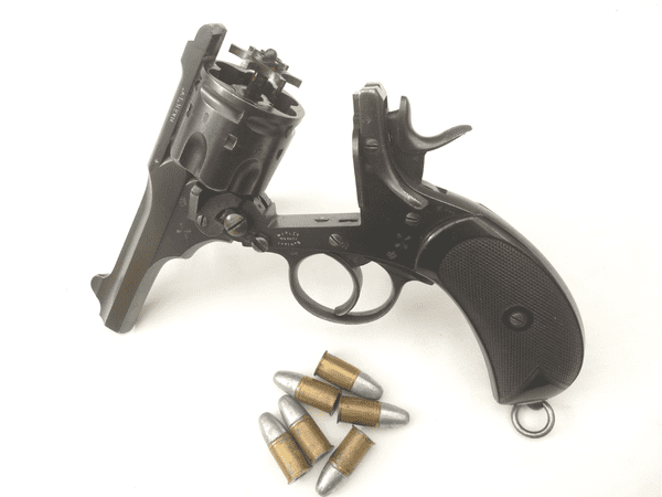 Deactivated Webley mk IV revolver 0.455
