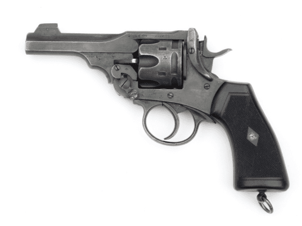 Deactivated Webley mk VI service revolver 1917 dated, RAF marked, early EU spec