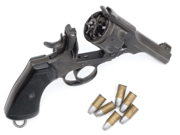 Deactivated Webley mk VI service revolver 1917 dated, RAF marked, early EU spec