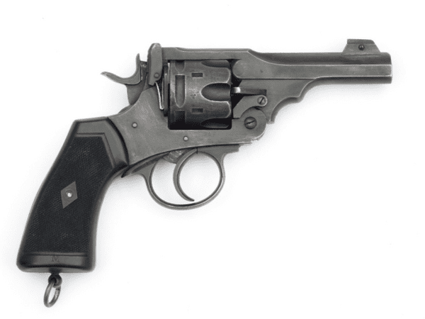 Deactivated Webley mk VI service revolver 1917 dated, RAF marked, early EU spec