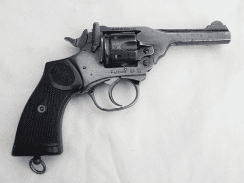 Deactivated Webley mk4 .38 caliber service revolver 4 inch barrel  **SOLD**