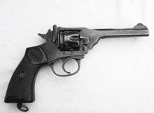 Deactivated Webley mk4 .38 caliber service revolver 5 " barrel, old spec deactivation  **SOLD**
