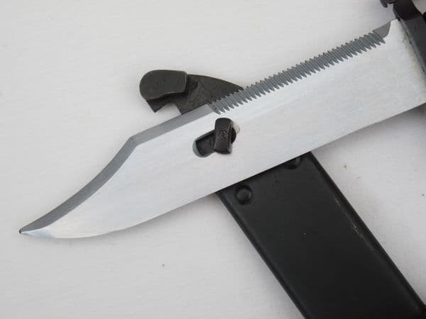 East German Kalashnikov AKM Type 1 bayonet with scabbard and hanger **SOLD**