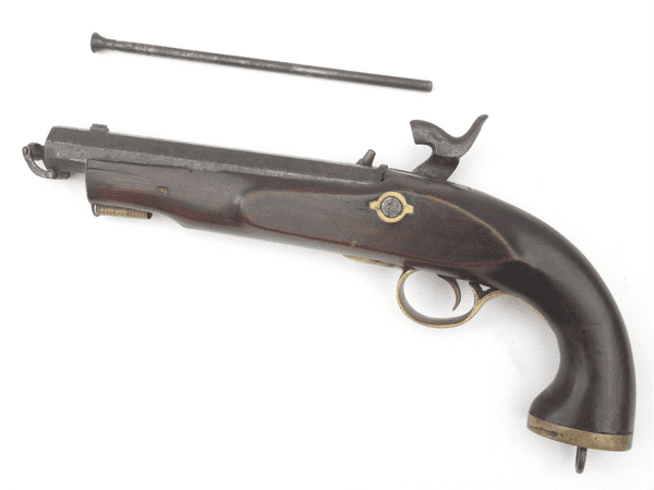 East India Company percussion cap cavalry pistol.