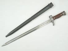 French Berthier carbine M1892 type 3 display bayonet, matching serial numbers