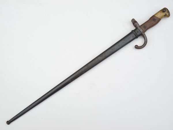 French Gras M1874 bayonet and scabbard 1876 dated , matching s/numbers **SOLD**