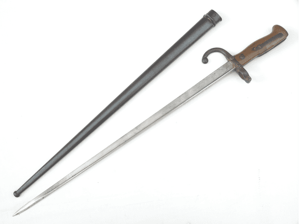 French Gras M1874 bayonet and scabbard 1877 dated