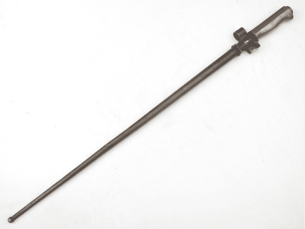 French Lebel M1886-15 cruciform bayonet and scabbard, matched serial numbers