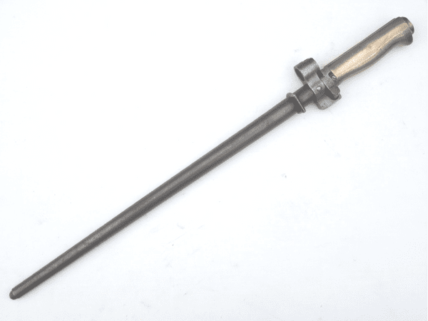 French Lebel M1886/35 cruciform bayonet and scabbard, matched s/numbers