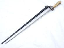 French Lebel M1886 cruciform bayonet and scabbard   **SOLD**