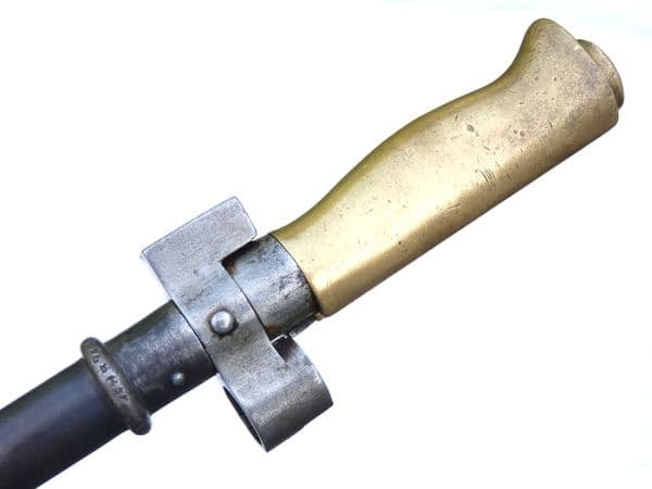 French Lebel M1886 cruciform bayonet and scabbard, vgc  **SOLD**