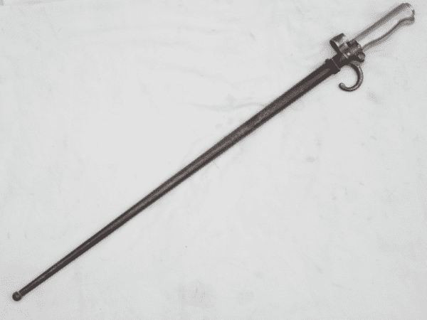 French Lebel M1886 cruciform bayonet with quillon and scabbard /2  **SOLD**