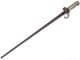 French Lebel M1886 cruciform bayonet with quillon and scabbard  **SOLD**