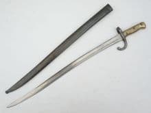 French M1866 sword bayonet and scabbard, Tulle, 1875, matching s/number **ON HOLD**