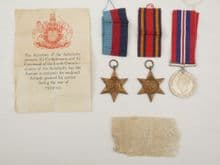 Genuine British 3 medal group with certificate to Royal Navy. H.C. Braxler.