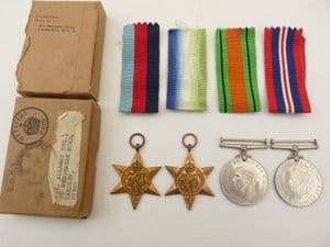 Genuine British 4 medal boxed group to RAF **SOLD**