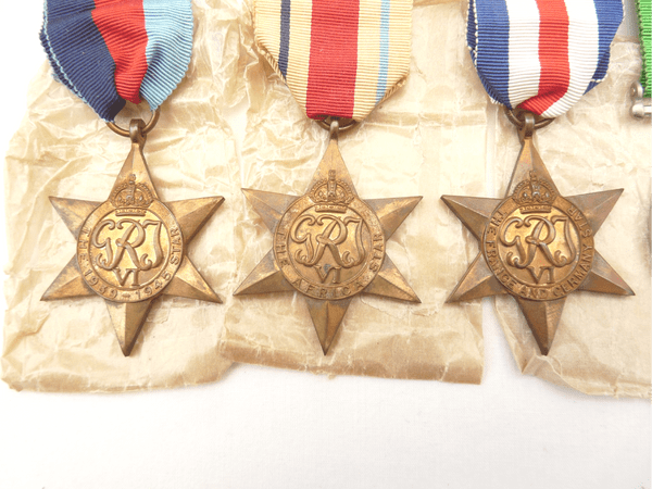 Genuine British 5 medal boxed group with 1st Army clasp