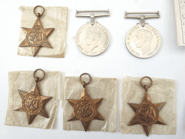 Genuine British 6 medal boxed group with 1st Army clasp