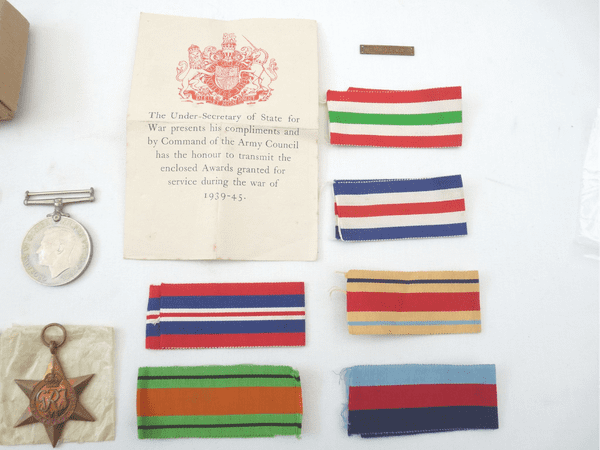 Genuine British 6 medal boxed group with 1st Army clasp