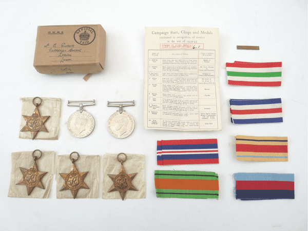 Genuine British 6 medal boxed group with 1st Army clasp