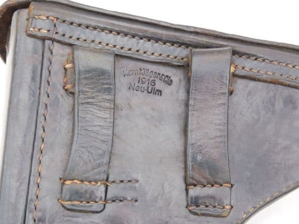 Genuine Luger P08 leather holster, 1916 dated
