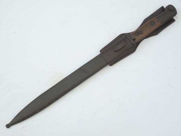 German Ersatz M1914 sawback bayonet, scabbard and frog **SOLD**